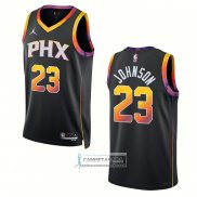 Camiseta Phoenix Suns Cameron Johnson NO 23 Statement 2022-23 Negro