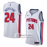 Camiseta Pistons Eric Moreland Association 2018 Blanco