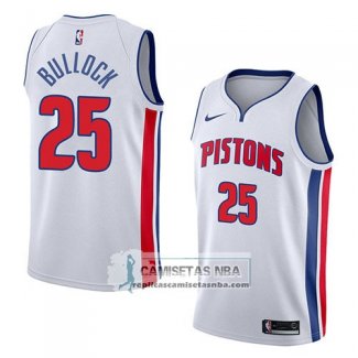 Camiseta Pistons Reggie Bullock Association 2018 Blanco