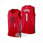Camiseta Portland Trail Blazers Anfernee Simons NO 1 Statement 2024-25 Rojo