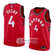 Camiseta Raptors Lorenzo Brown Icon 2018 Rojo