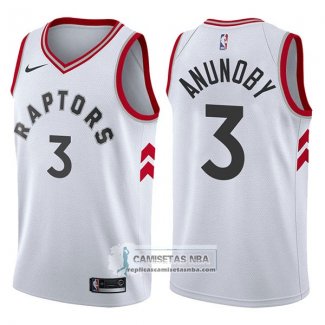 Camiseta Raptors Og Anunoby Association 2017-18 Blanco