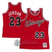 Camiseta Retro Bulls Jordan Los Aficionados Edicion Rojo