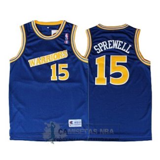 Camiseta Retro Warriors Sprewell Azul