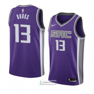 Camiseta Sacramento Kings Alec Burks Icon 2018 Violeta