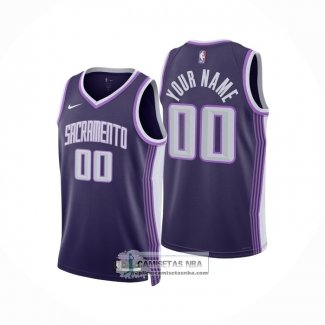 Camiseta Sacramento Kings Personalizada Ciudad 2025 26 Violeta