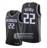 Camiseta Sacramento Kings Richaun Holmes Statement Negro