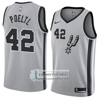 Camiseta San Antonio Spurs Jakob Poeltl Statement 2018 Gris