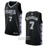 Camiseta San Antonio Spurs Josh Richardson NO 7 Statement 2022-23 Negro