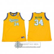 Camiseta Supersonics Allen Amarillo