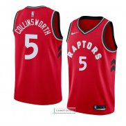 Camiseta Toronto Raptors Kyle Collinsworth Icon 2018 Rojo