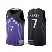 Camiseta Toronto Raptors Kyle Lowry Earned 2020-21 Negro Violeta