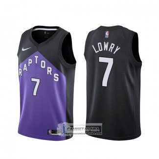 Camiseta Toronto Raptors Kyle Lowry Earned 2020-21 Negro Violeta