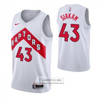 Camiseta Toronto Raptors Pascal Siakam Association 2020-21 Blanco