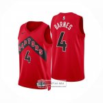 Camiseta Toronto Raptors Scottie Barnes NO 4 Icon 2024-25 Rojo