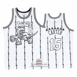 Camiseta Toronto Raptors Vince Carter Concord Collection Hardwood Classics Blanco Negro