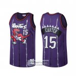 Camiseta Toronto Raptors Vince Carter Hardwood Classics Violeta