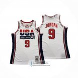 Camiseta USA 1992 Michael Jordan NO 9 Blanco1