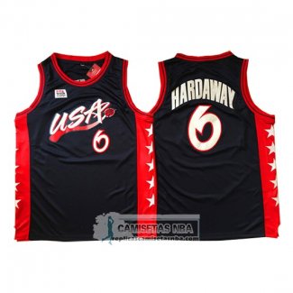 Camiseta USA 1996 Hardaway Negro