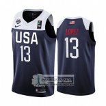 Camiseta USA Brook Lopez 2019 FIBA Basketball World Cup Azul