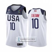 Camiseta USA Jayson Tatum 2019 FIBA Basketball World Cup Blanco