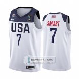 Camiseta USA Marcus Smart 2019 FIBA Basketball World Cup Blanco