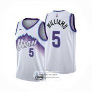 Camiseta Utah Jazz Cody Williams NO 5 Association 2025-26 Blanco