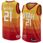 Camiseta Utah Jazz Erik Mccree Ciudad 2018 Amarillo