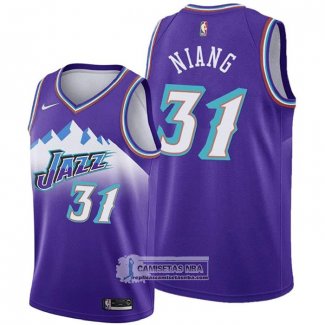 Camiseta Utah Jazz Georges Niang Hardwood Classics 2019-20 Violeta