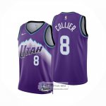 Camiseta Utah Jazz Isaiah Collier NO 8 Icon 2025-26 Violeta