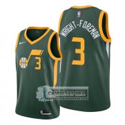 Camiseta Utah Jazz Justin Wright Foreman Earned 2019-20 Verde