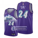 Camiseta Utah Jazz Miye Oni Hardwood Classics 2019-20 Violeta