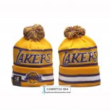 Gorro Beanie Los Angeles Lakers New Era Amarillo
