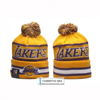 Gorro Beanie Los Angeles Lakers New Era Amarillo