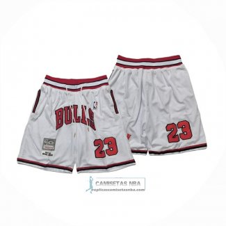 Pantalone Chicago Bulls Mitchell & Ness Just Don 1997-98 Blanco