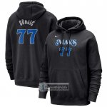 Sudaderas con Capucha Dallas Mavericks Luka Doncic Ciudad 2023-24 Negro