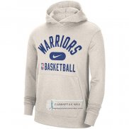 Sudaderas con Capucha Golden State Warriors Performance Practice 2021-22 Blanco