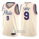 Camiseta 76ers Dario Saric Ciudad 2017-18 Crema