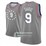 Camiseta 76ers Dario Saric Ciudad 2018-19 Gris