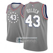 Camiseta 76ers Jonah Bolden Ciudad 2018-19 Gris