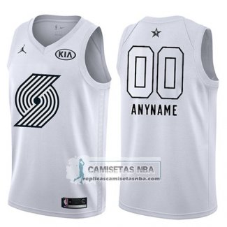 Camiseta All Star 2018 Portland Trail Blazers Nike Personalizada Blanco