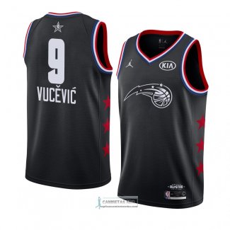 Camiseta All Star 2019 Orlando Magic Nikola Vucevic Negro