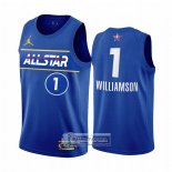 Camiseta All Star 2021 Orleans Pelicans Zion Williamson Azul