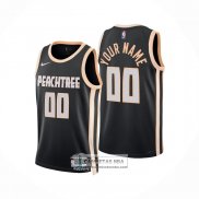 Camiseta Atlanta Hawks Personalizada Ciudad 2025-26 Negro