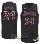 Camiseta Autentico Lakers Bryant Negro