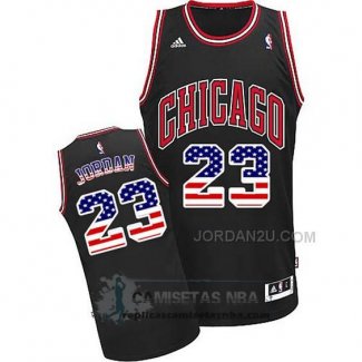 Camiseta Bandera Americana Bulls Jordan Negro