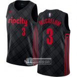 Camiseta Blazers C.j. Mccollum Ciudad Negro