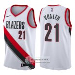 Camiseta Blazers Noah Vonleh Swingman Association 2017-18 Blanco