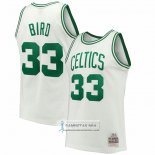 Camiseta Boston Celtics Larry Bird NO 33 Mitchell & Ness 1985-86 Blanco