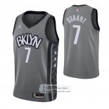 Camiseta Brooklyn Nets Kevin Durant NO 7 Statement 2021 Gris